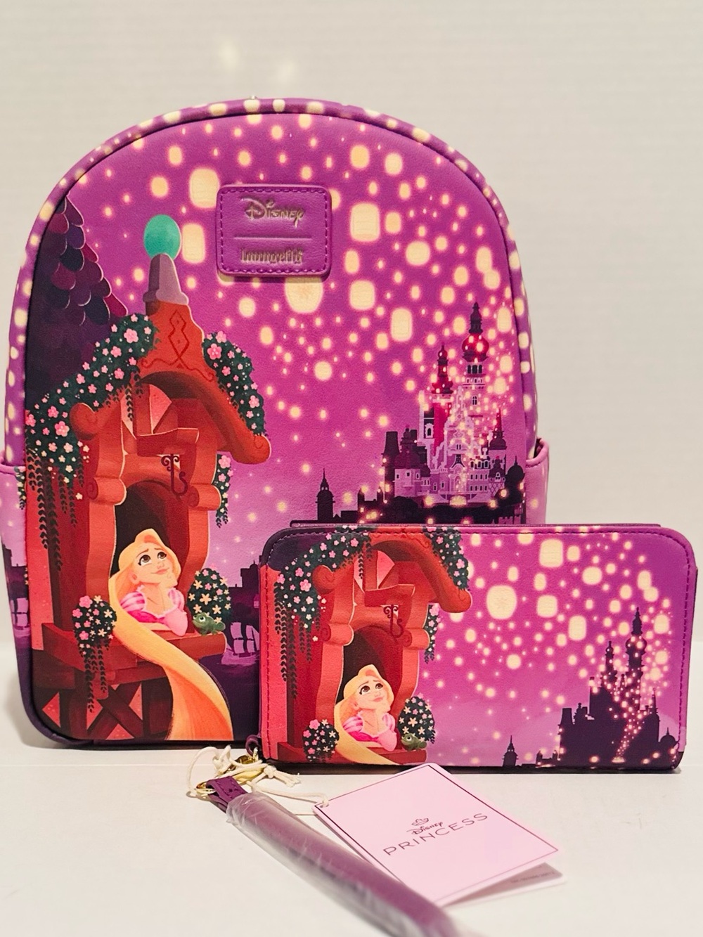 Loungefly Disney NWT Tangled Rapunzel Lantern Night Backpack & Wallet